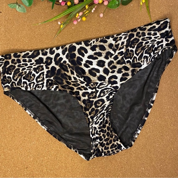 Sea Level Bikini Bottoms Leopard Print Size 12 - Picture 2 of 10